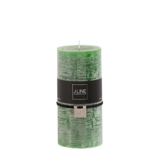 BOUGIE CYL VERT CLAIR L de J-Line by Jolipa - Déco intérieur dans J037