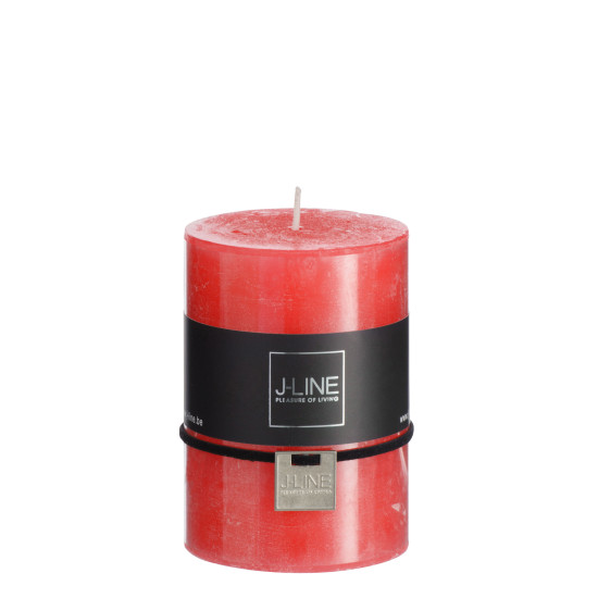 BOUGIE CYL ROUGE M de J-Line by Jolipa - Déco intérieur dans J037