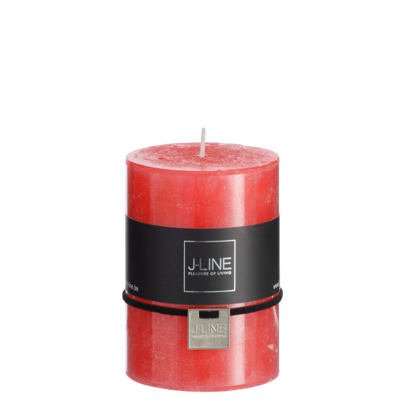 BOUGIE CYL ROUGE M de J-Line by Jolipa - Déco intérieur dans J037