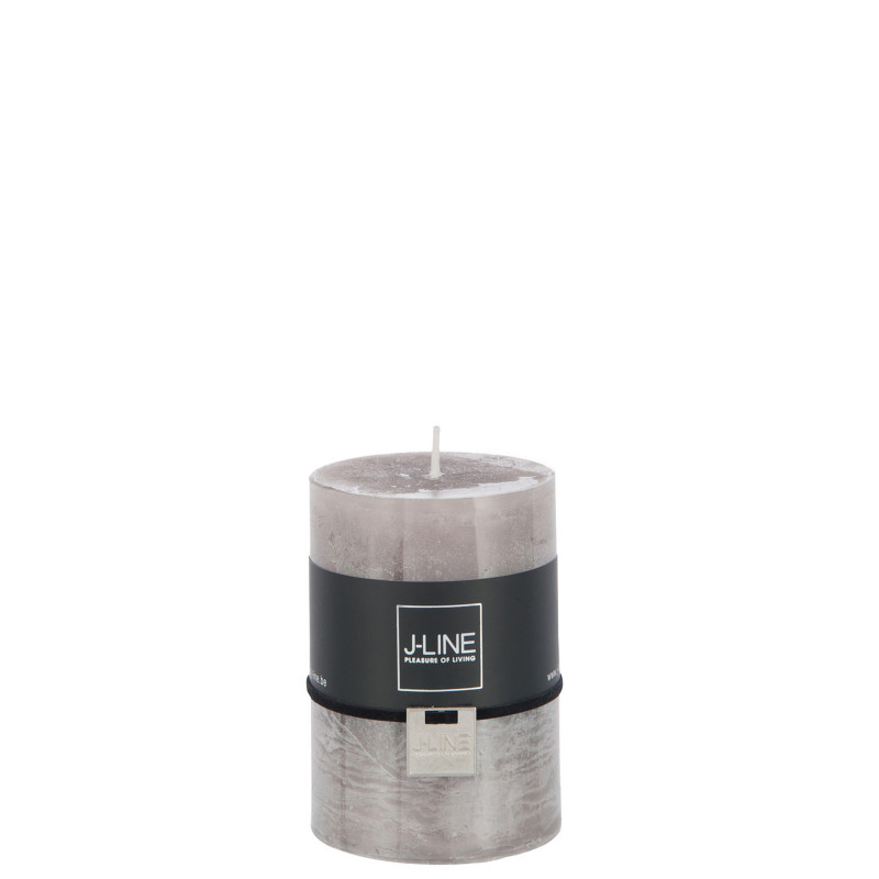 BOUGIE CYL TAUPE M de J-Line by Jolipa - Déco intérieur dans J037