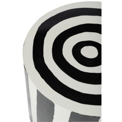 TABLE APPOINT LIGNE NOIR/BLANC L de J-Line by Jolipa - Déco intérieur dans J037