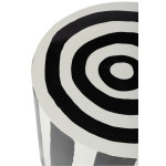 TABLE APPOINT LIGNE NOIR/BLANC L de J-Line by Jolipa - Déco intérieur dans J037