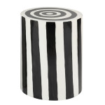 TABLE APPOINT LIGNE NOIR/BLANC S de J-Line by Jolipa - Déco intérieur dans J037