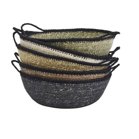 PANIER JONC DE MER COLORIS ASSORTIS D20X7CM de Madam Stoltz dans M124