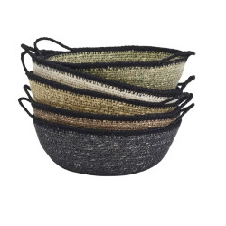 PANIER JONC DE MER COLORIS ASSORTIS D20X7CM de Madam Stoltz dans M124