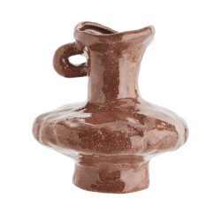VASE EN GRES MARRON D17X18CM de Madam Stoltz dans M124