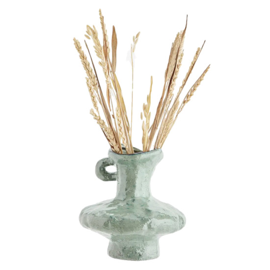 VASE EN GRES VERT CLAIR D17X18CM de Madam Stoltz dans M124