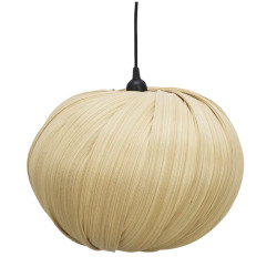 PLAFONNIER EN BAMBOU NATUREL D40X26CM de Madam Stoltz dans M124