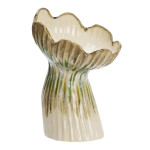 VASE EN GRES BEIGE VERT MOUTARDE D20X30CM de Madam Stoltz dans M124