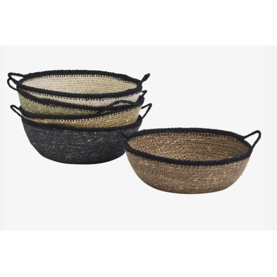 PANIER JONC DE MER COLORIS ASSORTIS D20X7CM de Madam Stoltz dans M124