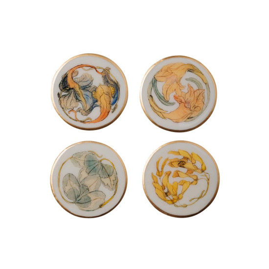 SOUS-VERRES ART NOUVEAU X4 de Chehoma dans C062