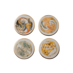 SOUS-VERRES ART NOUVEAU X4 de Chehoma dans C062