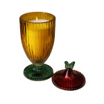BOUGIE DANS BOCAL EN VERRE JAUNE PAPILLON de Chehoma dans C062