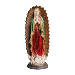 STATUE VIERGE MARIE HALO VERTE ET ROUGE de Chehoma dans C062