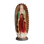 STATUE VIERGE MARIE HALO VERTE ET ROUGE de Chehoma dans C062