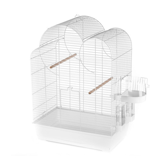 Cage eliza blanc/blanc pour oiseaux de Animalerie Libourne et Bordeaux - Gironde dans L043