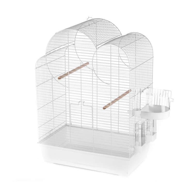 Cage eliza blanc/blanc pour oiseaux de Animalerie Libourne et Bordeaux - Gironde dans L043