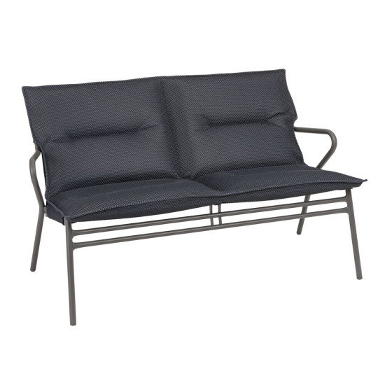 Banquette Vence +matelas dark grey/titane de Lafuma - transat dans L033
