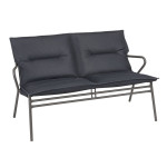 Banquette Vence +matelas dark grey/titane de Lafuma - transat dans L033