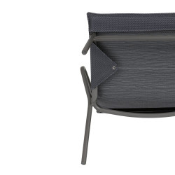 Banquette Vence +matelas dark grey/titane de Lafuma - transat dans L033