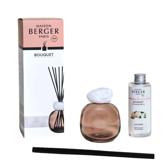 BOUQUET MINERAL PRUNE/QUARTZ BLANC de Lampe Berger Paris - parfums et diffuseurs dans M1081