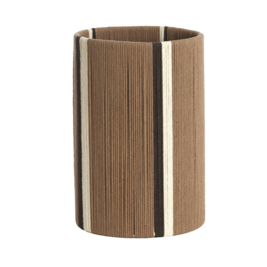 ABAT JOUR MEDAN BRUN+CREME 20x20 H30CM de Jardinerie Bordeaux Libourne Gironde dans L1371