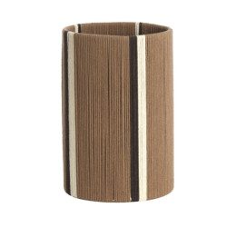 ABAT JOUR MEDAN BRUN+CREME 20x20 H30CM de Jardinerie Bordeaux Libourne Gironde dans L1371