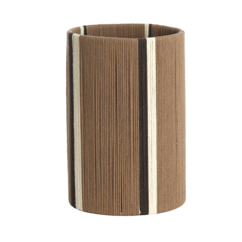 ABAT JOUR MEDAN BRUN+CREME 20x20 H30CM de Jardinerie Bordeaux Libourne Gironde dans L1371