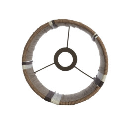 ABAT JOUR MEDAN BRUN+CREME 20x20 H30CM de Jardinerie Bordeaux Libourne Gironde dans L1371