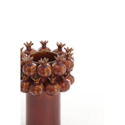 VASE POMEGRANATE CERAMIQUE BORDEAUX D14x19CM de Jardinerie Bordeaux Libourne Gironde dans L1371