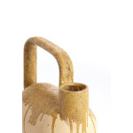 VASE SERRES CERAMIQUE CREME+VERT 25x14x24CM de Jardinerie Bordeaux Libourne Gironde dans L1371