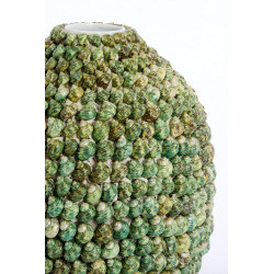 VASE SHELL VERT D33x37CM de Jardinerie Bordeaux Libourne Gironde dans L1371