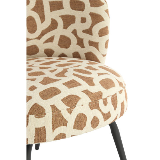 CHAISE DIEYDA TERRA+CREME+NOIR 68x67x72CM de Jardinerie Bordeaux Libourne Gironde dans L1371
