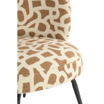 CHAISE DIEYDA TERRA+CREME+NOIR 68x67x72CM de Jardinerie Bordeaux Libourne Gironde dans L1371