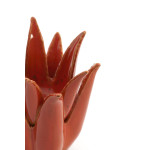 BOUGIE CACTUS CERAMIQUE ORANGE D21x21CM de Jardinerie Bordeaux Libourne Gironde dans L1371