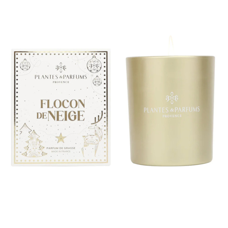 Bougie Parfumee Flocon de Neige 180g de Plantes & Parfums dans A1381