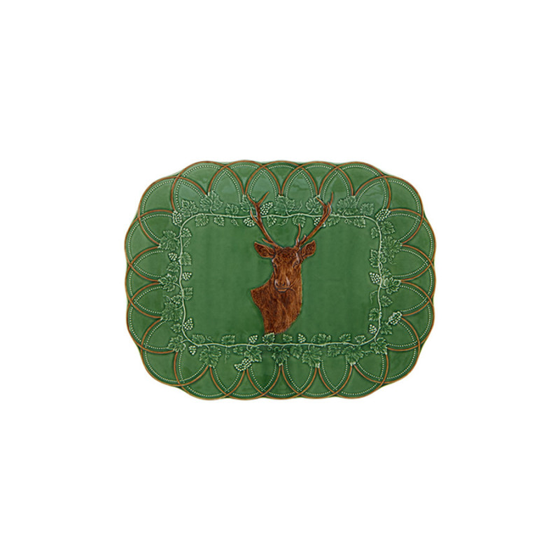 PLAT RECTANGULAIRE CERF de Jardinerie Bordeaux Libourne Gironde dans V066