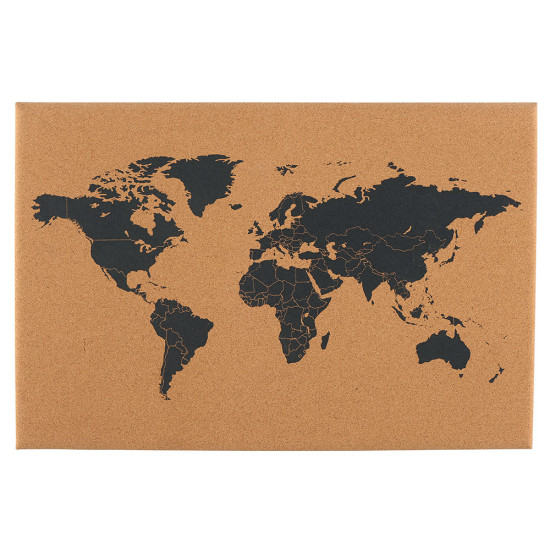 Mappemonde AROUND THE WORLD en liege L60 H 40cm de Jardinerie Bordeaux Libourne Gironde dans P206
