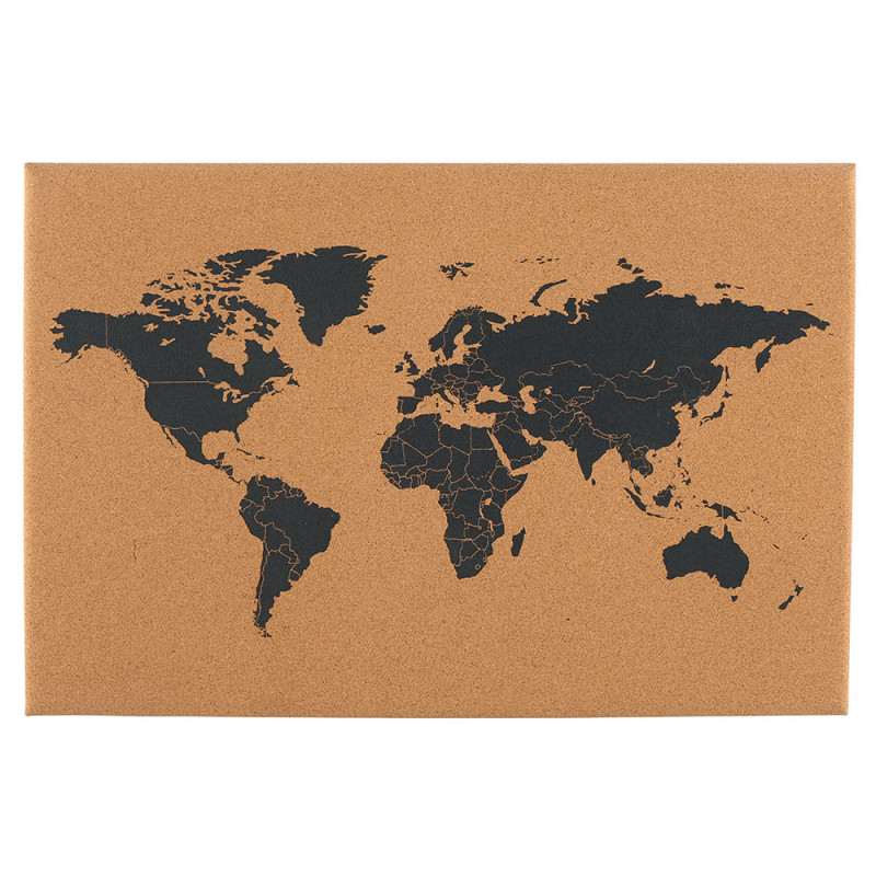 Mappemonde AROUND THE WORLD en liege L60 H 40cm de Jardinerie Bordeaux Libourne Gironde dans P206