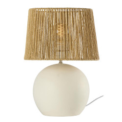 Lampe boule+abat-jour d30x42cm blanc de Jardinerie Bordeaux Libourne Gironde dans P206