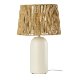 Lampe cylindrique+abat-jour d30x46.5cm blanc de Jardinerie Bordeaux Libourne Gironde dans P206