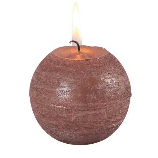 Bougie cuivre spherique 8cm de Jardinerie Bordeaux Libourne Gironde dans P206