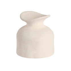 Vase en gres blanc evase d10 h11cm de Jardinerie Bordeaux Libourne Gironde dans P206