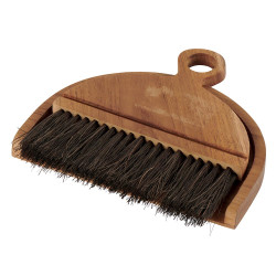Set brosse et pelle en teck 17x13x2cm de Jardinerie Bordeaux Libourne Gironde dans P206