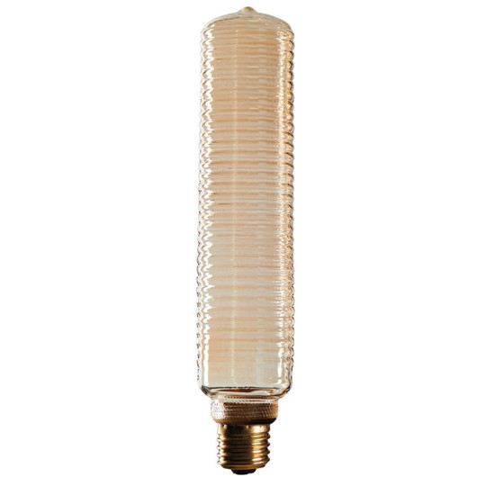 Ampoule LED long tube ambre a striures 6x31cm de Jardinerie Bordeaux Libourne Gironde dans P206
