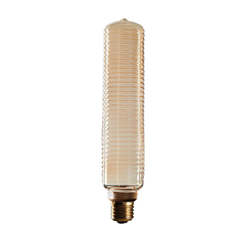 Ampoule LED long tube ambre a striures 6x31cm de Jardinerie Bordeaux Libourne Gironde dans P206