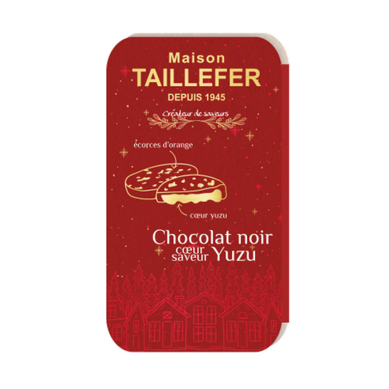 BOUCHEES CHOCOLAT NOIR YUZU 65G de Taillefer dans 🍫 Chocolats