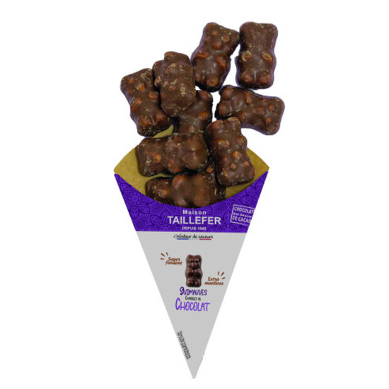 NOUNOURS GUIMAUVE CHOCOLAT LAIT CORNET 55G de Taillefer dans 🍫 Chocolats