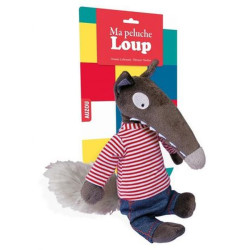 Ma peluche loup habillee mariniere et jean de Jardinerie Bordeaux Libourne Gironde dans C023