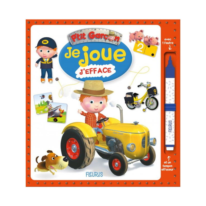 Tracteur - p'tit garcon je joue. j'efface de Jardinerie Bordeaux Libourne Gironde dans C023